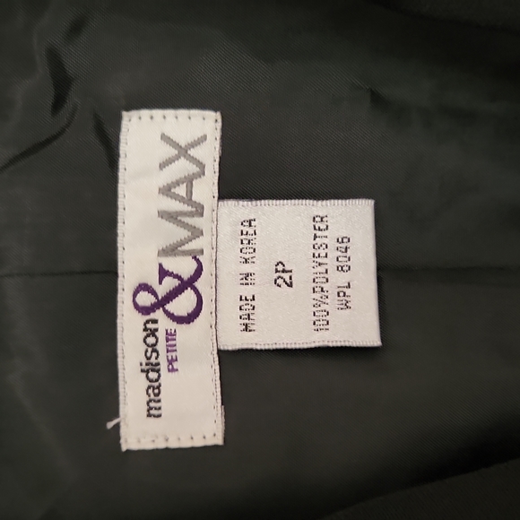 Black Madison & Max Suit, sz 2P - Picture 2 of 12